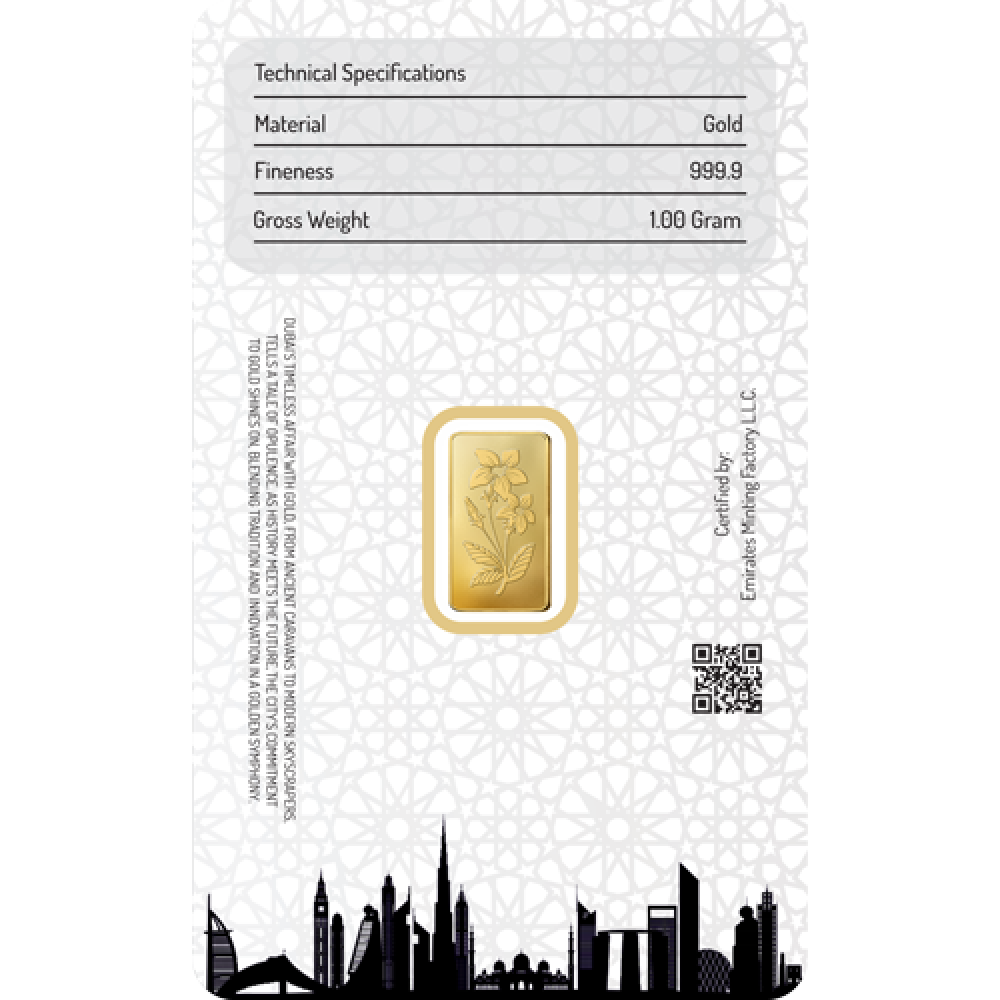 1g Gold Bar (999.9)